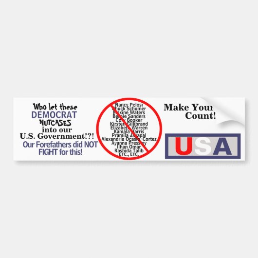 Amerika Bumpersticker (Voorkant)