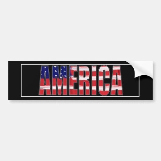 AMERIKA BUMPERSTICKER (Voorkant)