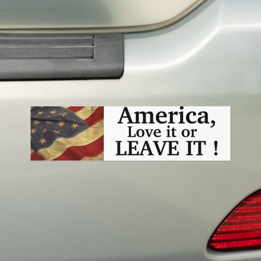 Amerika Bumpersticker (Op auto)