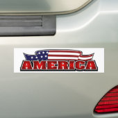 Amerika Bumpersticker (Op auto)