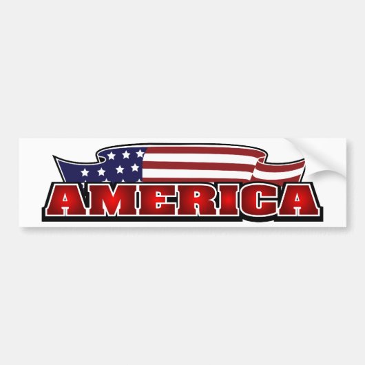 Amerika Bumpersticker (Voorkant)