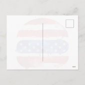Amerika Burger (Wit Schilderij Nr. 2) Feestdagenkaart (Achterkant)