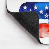 Amerika Burger (Wit Schilderij Nr. 2) Muismat (Hoek)