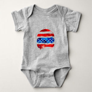 Amerika Burger (Wit Schilderij Nr. 2) Romper