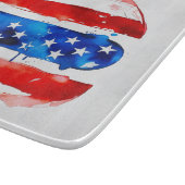 Amerika Burger (Wit Schilderij Nr. 2) Snijplank (Hoek)