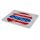 Amerika Burger (Wit Schilderij Nr. 2) Snijplank (Hoek)