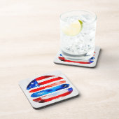 Amerika Burger (Wit Schilderij Nr. 3) Bier Onderzetter (Rechterzijde)