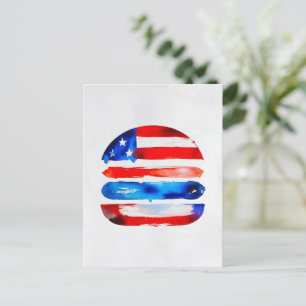 Amerika Burger (Wit Schilderij Nr. 3) Feestdagenkaart