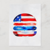 Amerika Burger (Wit Schilderij Nr. 3) Feestdagenkaart (Voorkant)