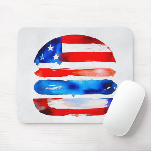 Amerika Burger (Wit Schilderij Nr. 3) Muismat