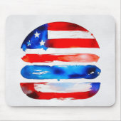 Amerika Burger (Wit Schilderij Nr. 3) Muismat (Voorkant)