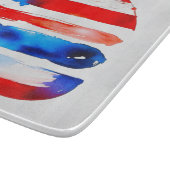 Amerika Burger (Wit Schilderij Nr. 3) Snijplank (Hoek)
