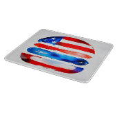 Amerika Burger (Wit Schilderij Nr. 3) Snijplank (Hoek)