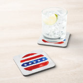 Amerika Burger (Wit Schilderij Nr. 4) Bier Onderzetter (Rechterzijde)