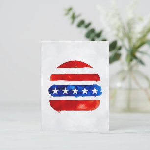 Amerika Burger (Wit Schilderij Nr. 4) Briefkaart