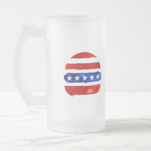 Amerika Burger (Wit Schilderij Nr. 4) Matglas Bierpul