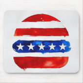 Amerika Burger (Wit Schilderij Nr. 4) Muismat (Voorkant)