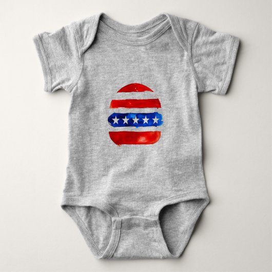 Amerika Burger (Wit Schilderij Nr. 4) Romper (Voorkant)
