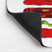 Amerika Burger (Wit Schilderij Nr. 5) Muismat (Hoek)