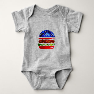 Amerika Burger (Wit Schilderij Nr. 5) Romper