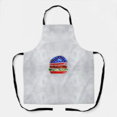 Amerika Burger (Wit Schilderij Nr. 5) Schort (Voorkant)