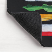 Amerika Burger (Zwart Schilderij Nr. 2) Muismat (Hoek)