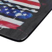 Amerika Burger (Zwart Schilderij Nr. 3) Snijplank (Hoek)