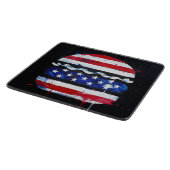 Amerika Burger (Zwart Schilderij Nr. 3) Snijplank (Hoek)