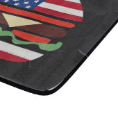 Amerika Burger (Zwart Schilderij Nr. 4) Snijplank (Hoek)