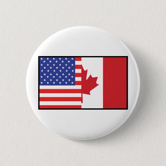 Amerika Canada Ronde Button 5,7 Cm (Voorkant)
