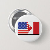 Amerika Canada Ronde Button 5,7 Cm (Voorkant /achterkant)