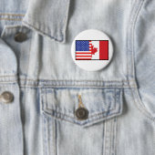 Amerika Canada Ronde Button 5,7 Cm (In situ)