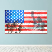 Amerika Canvas Afdruk (Insitu (Houten vloer))