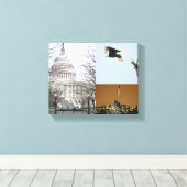 Amerika Canvas Afdruk (Insitu (Houten vloer))