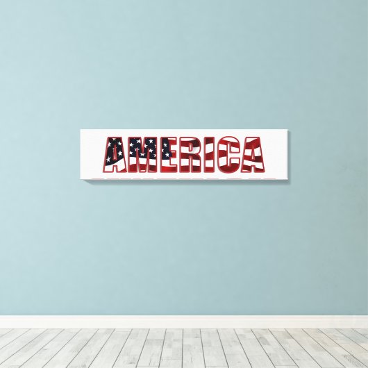 Amerika Canvas Afdruk (Insitu (Houten vloer))