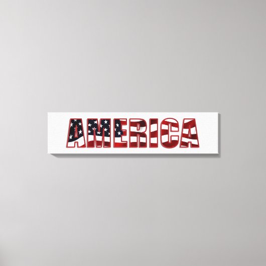 Amerika Canvas Afdruk (Voorkant)
