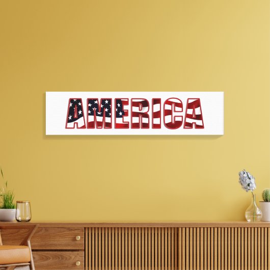 Amerika Canvas Afdruk (Insitu (Woonkamer))