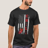 Amerika Chili USA Vlag Spicy Red Pepper 4th of Jul T-shirt (Voorkant)