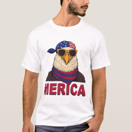 Amerika Cool Eagle - Patriottisch USA Vlag Ontwerp T-shirt