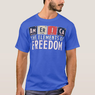 Amerika De elementen van de Vrijheids Periodieke T T-shirt