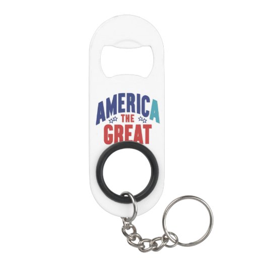 Amerika de Grote Mini Bottle Opener met Sleutelhan Flessenopener (Achterkant)