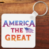 Amerika de Grote Sleutelhanger (Achterkant)
