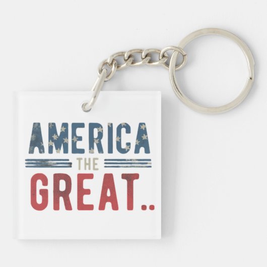 Amerika de Grote Sleutelhanger (Achterkant)