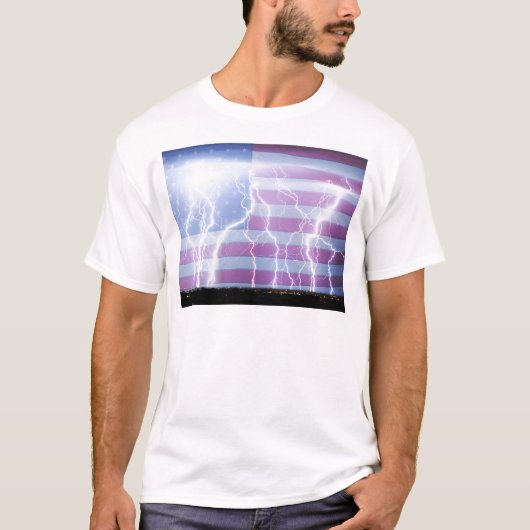 Amerika de Krachtige T-shirt (Voorkant)