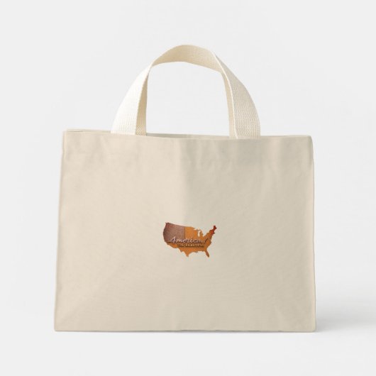 Amerika, de mooie Canvas tas (Achterkant)