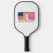 Amerika de mooie hond Pickleball Paddle (Voorkant)