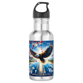 Amerika De Mooie USA Eagle Vlag Waterfles Waterfles