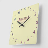 Amerika de mooie wandklok (Hoek)