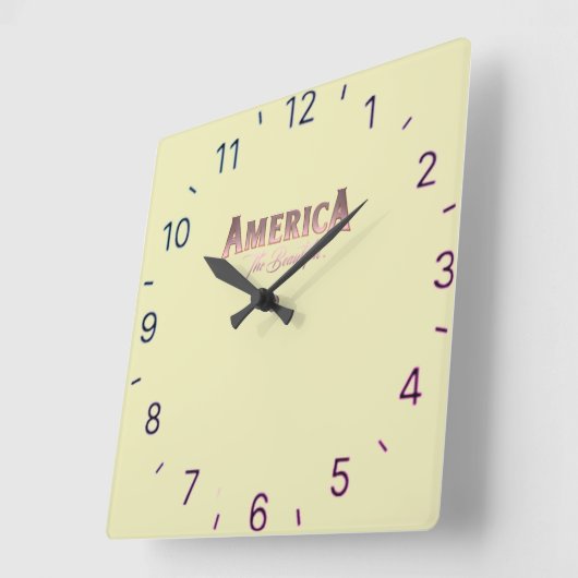 Amerika de mooie wandklok (Hoek)
