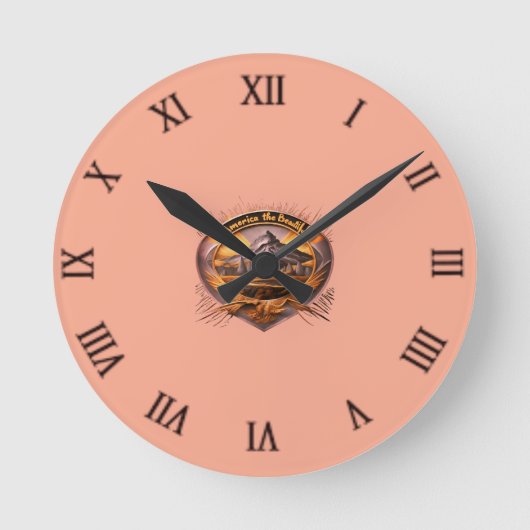 Amerika de mooie wandklok (Voorkant)